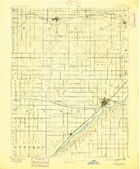 1891 Map of Albert, KS, 1895 Print