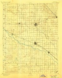 1894 Map of Alden, KS, 1906 Print