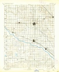 1894 Map of Alden, KS, 1937 Print
