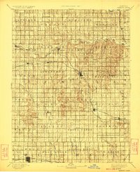 1894 Map of Mankato, KS, 1924 Print