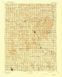 1894 Map of Mankato, KS, 1944 Print