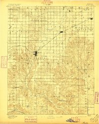 preview thumbnail of historical topo map of Meade, KS in 1892