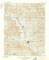 1892 Map of Mitchell County, KS, 1949 Print