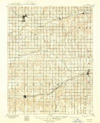 1894 Map of Ness County, KS, 1949 Print