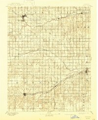 1894 Map of Alexander, KS, 1943 Print