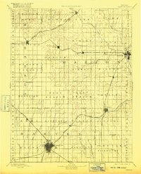 1894 Map of Newton, 1916 Print
