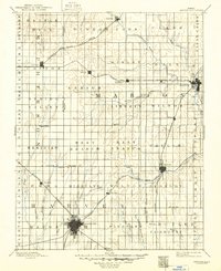 1894 Map of Newton, 1949 Print
