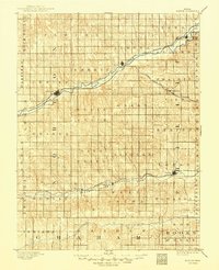 1893 Map of Norton, 1949 Print