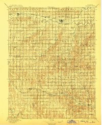 1896 Map of Alton, KS, 1906 Print