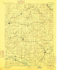1894 Map of Oskaloosa, 1910 Print
