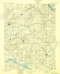 1894 Map of Oskaloosa, 1932 Print