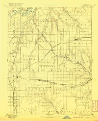 1894 Map of Parkerville, KS, 1920 Print