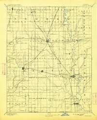 1893 Map of Cherokee County, KS, 1913 Print