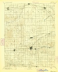 preview thumbnail of historical topo map of Pratt, KS in 1894