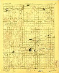 1894 Map of Pratt, KS, 1906 Print
