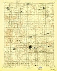 1894 Map of Pratt, KS, 1928 Print