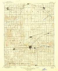 1894 Map of Pratt, KS, 1945 Print