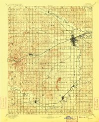1892 Map of Salina, 1909 Print