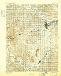 1892 Map of Salina, 1932 Print