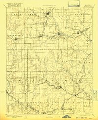 1889 Map of Sedan, KS, 1916 Print