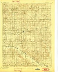 1893 Map of Osborne County, KS, 1902 Print