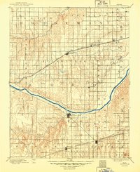 1894 Map of Spearville, KS, 1949 Print