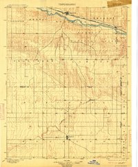 1900 Map of Kearny County, KS, 1913 Print