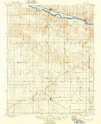 1900 Map of Syracuse, KS, 1949 Print