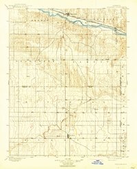 1900 Map of Syracuse, KS, 1938 Print