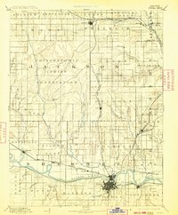 1894 Map of Topeka, KS, 1913 Print