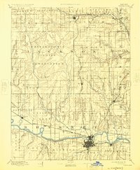 preview thumbnail of historical topo map of Topeka, KS in 1894