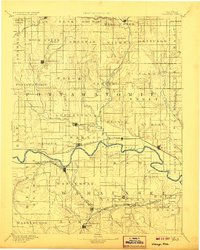 1894 Map of Wamego, 1906 Print