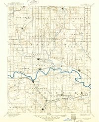 1894 Map of Wamego, 1949 Print