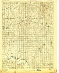 preview thumbnail of historical topo map of Washington, KS in 1893