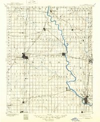 1890 Map of Wellington, 1949 Print