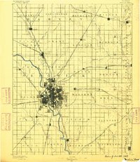 1889 Map of Wichita