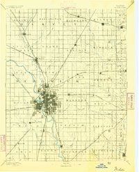 1894 Map of Wichita, KS