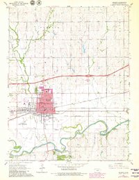 preview thumbnail of historical topo map of Abilene, KS in 1964