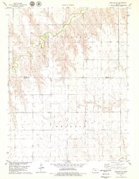 Download a high-resolution, GPS-compatible USGS topo map for Achilles SE, KS (1979 edition)