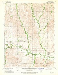 Download a high-resolution, GPS-compatible USGS topo map for Ada, KS (1966 edition)