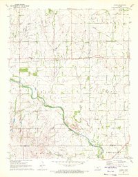 Download a high-resolution, GPS-compatible USGS topo map for Adams, KS (1972 edition)