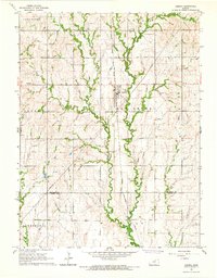 Download a high-resolution, GPS-compatible USGS topo map for Agenda, KS (1966 edition)