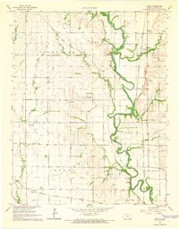 Download a high-resolution, GPS-compatible USGS topo map for Akron, KS (1966 edition)