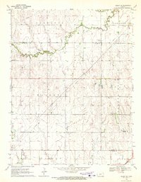 Download a high-resolution, GPS-compatible USGS topo map for Albert SE, KS (1972 edition)