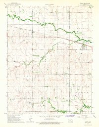 Download a high-resolution, GPS-compatible USGS topo map for Albert, KS (1967 edition)