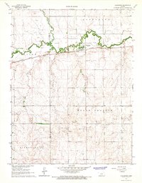 Download a high-resolution, GPS-compatible USGS topo map for Alexander, KS (1967 edition)