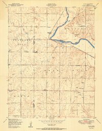 Download a high-resolution, GPS-compatible USGS topo map for Alida, KS (1950 edition)
