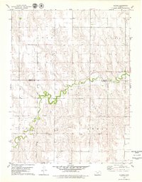 1978 Map of Allison, 1979 Print