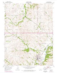 1954 Map of Alma, KS, 1978 Print