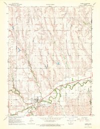 Download a high-resolution, GPS-compatible USGS topo map for Almena, KS (1969 edition)